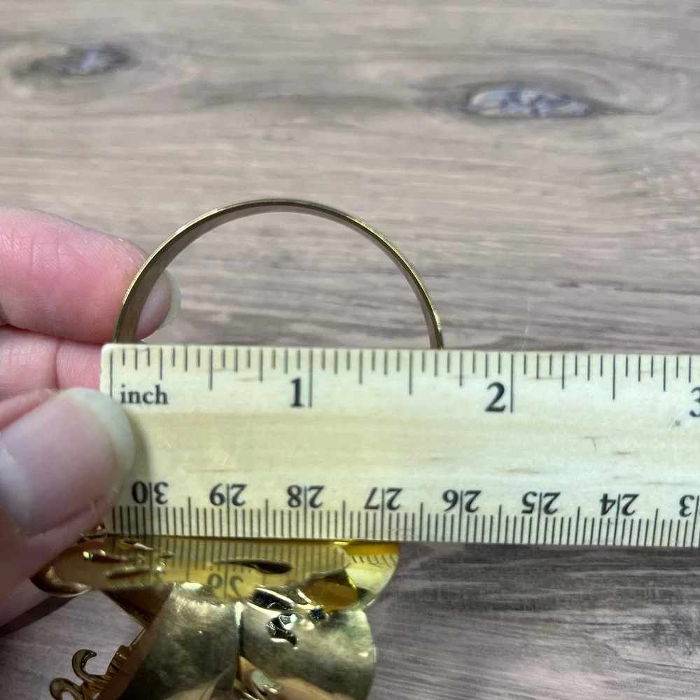 Brass Angel Napkin Rings Gold Christmas Holiday Decor Vintage Set of 3